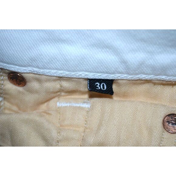 7 FOR ALL MANKIND Women's High Waist Cropped Straight Jeans SIZE 30 White - Picture 9 of 9